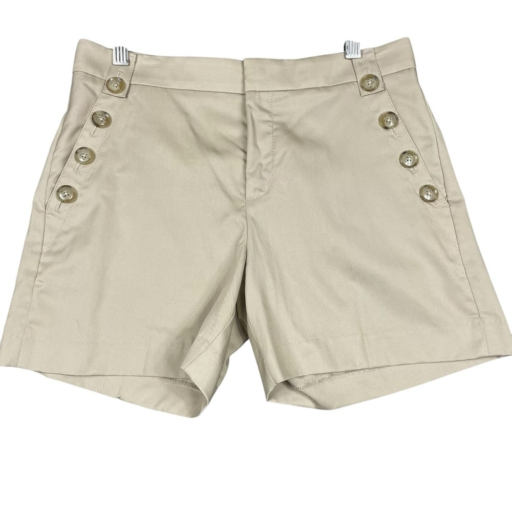 Banana Republic Button Pockets Nautical Preppy Coastal Sailor Shorts NWT - Sz 4